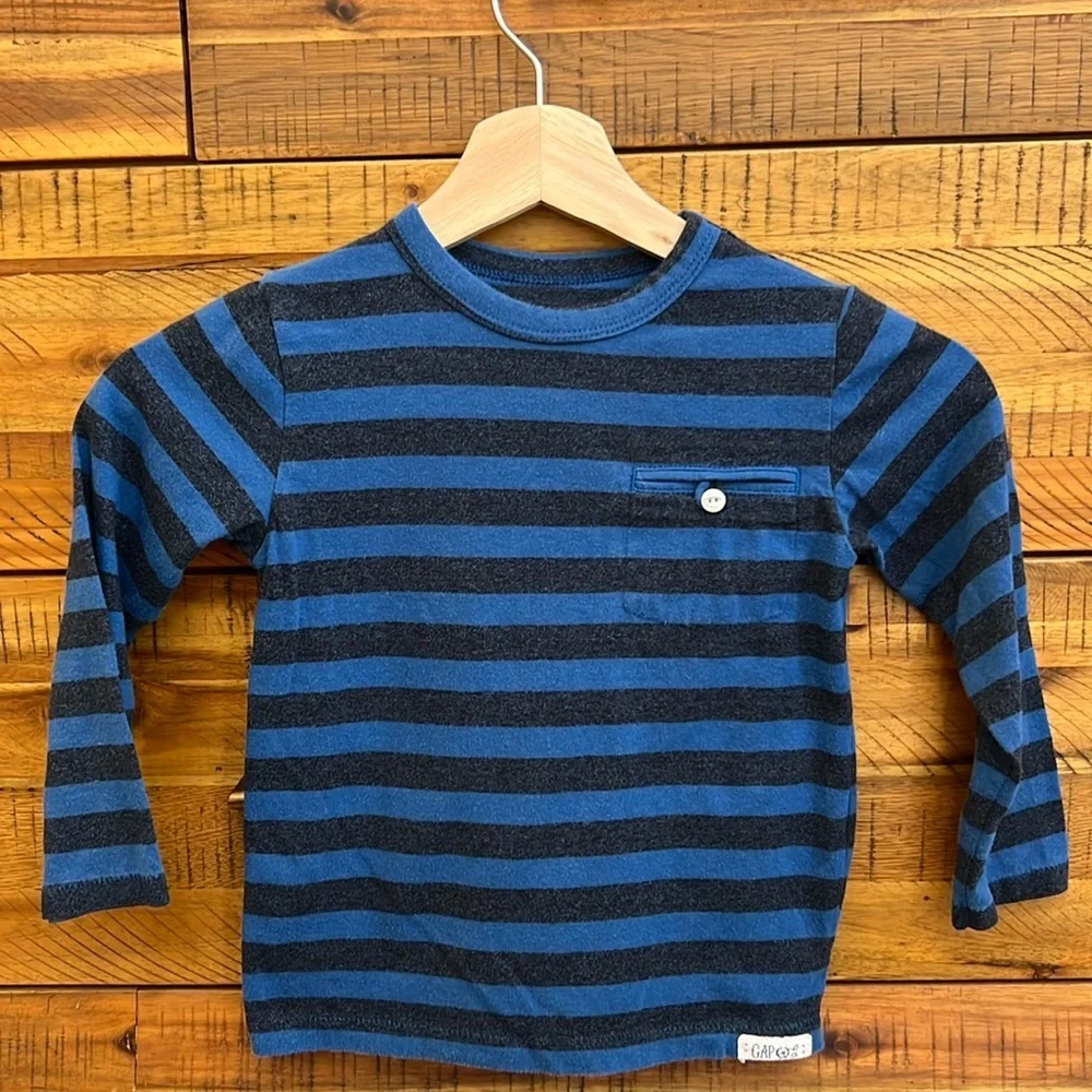 GAP Boys Striped Long Sleeve Shirt
